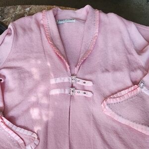 Chic Pink Skirt Set with Embellishments